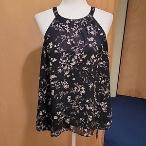 Daniel Rainn Black Floral Blouse